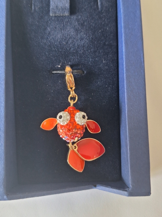 Swarovski Jewelry - Swarovski Red/ Dark Orange Fish Charm 4.5 CM  1051384